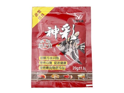 七彩神仙鱼饲料观赏鱼金鱼饲料小金鱼锦鲤上浮小颗粒饲料厂家批发图5