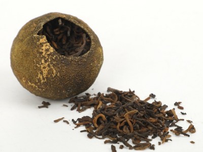 2018年新会柑皮小青柑陈皮普洱茶生晒400g茶叶礼品盒装陈皮小青柑图3
