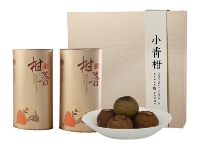 2018年新会柑皮小青柑陈皮普洱茶生晒400g茶叶礼品盒装陈皮小青柑图5