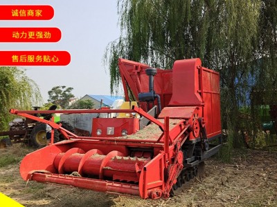 地滚刀割式玉米秸秆收割青储机 多功能履带式牧草收割青贮机图2