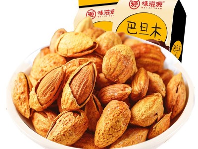 味滋源_手剥巴旦木120g袋坚果炒货特产小吃办公休闲零食品图2