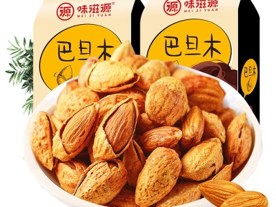 味滋源_手剥巴旦木120g袋坚果炒货特产小吃办公休闲零食品图5