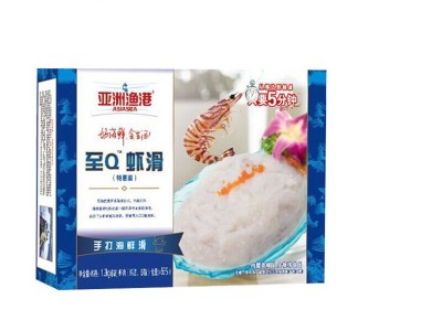 亚洲渔港至Q虾滑餐饮包装冷冻半成品火锅食材虾滑袋装麻辣烫虾滑图5