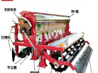 小麦播种机八行无级变速双线插播机苜蓿草水稻小颗粒种子精播机图2