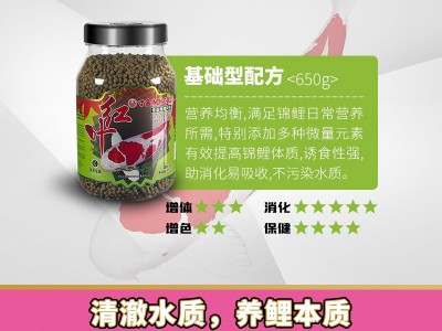 寸金锦鲤650g罐装锦鲤饲料不污水营养观赏鱼饲料 工厂图2