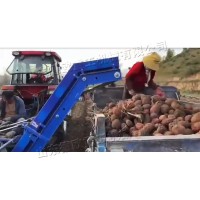 履带式土豆收获机拖拉机后置马铃薯红薯收获设备地下农作物挖掘机