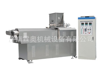 霖奥 家用小型 双螺杆鱼饲料膨化机 狗粮机器 狗粮加工设备生产线图5
