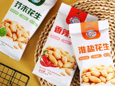花生米芥末淮盐香辣味花生米下酒菜小包装零食食品金汇利花生米图3