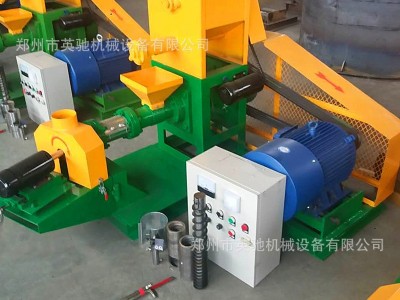 水产狗粮柴油膨化机 小型饲料膨化机 浮鱼饲料造粒机图3