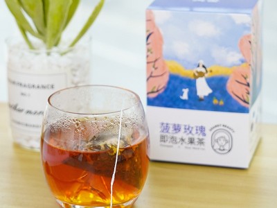金桔柠檬玫瑰花茶包盒装袋泡茶冻干水果茶蜜桃乌龙茶花茶果图3