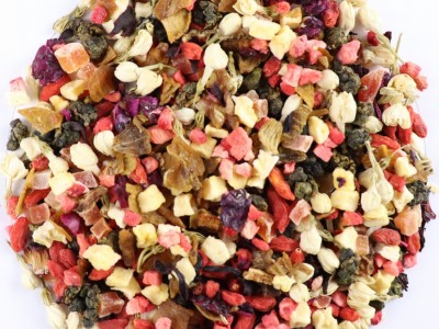 茉莉草莓果茶 新款花果茶 散装批发水果茶果粒茶图3
