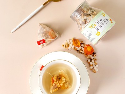 花体桂花冰糖雪梨茶 瓶装水果茶100g三角包袋泡茶OEM代加工代发图4