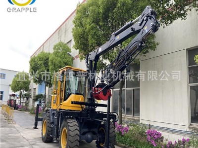 【格雷普】7.5米2节伸缩式旋转抓木机抓草机园林高空作业机械抓机图2