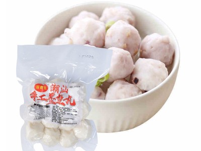 潮汕特产墨鱼丸 250g/袋海鲜速冻食材涮火锅麻辣烫鲜爽墨鱼丸批发图4