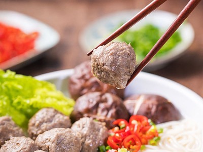 潮汕牛肉丸牛筋丸500g火锅烧烤食材丸子速冻食品关东煮厂家批发图3