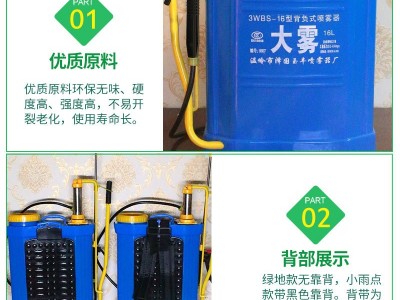 厂家批发手动喷雾器16L背负式打农药可两用农用双管气压式喷雾器图3