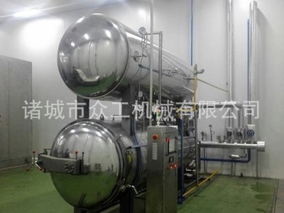 高温杀菌锅生产商 杯装红豆大枣粥旋转杀菌釜 营养粥转笼式杀菌图3