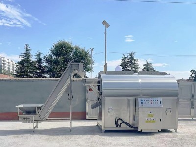 豆粕大型电磁炒货机 高产量饲料生产炒制流水线炒制设备 豆粕炒锅图3