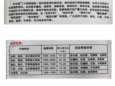 利乐硼 高效速溶叶面喷施硼肥15克图3