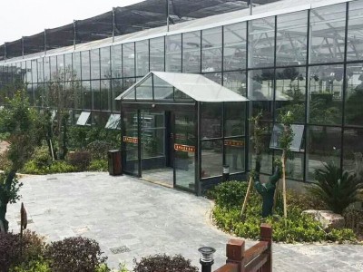 加工定制纹络式玻璃温室 智能玻璃温室 温室餐厅 温室景观搭建图2