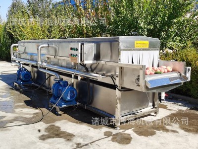 供应牛肉罐头洗罐机 辣椒苹果气泡清洗机 净菜加工清洗生产线图3