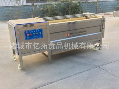 毛刷辊土豆清洗去皮机 土豆去皮机 中央厨房土豆脱皮机图4
