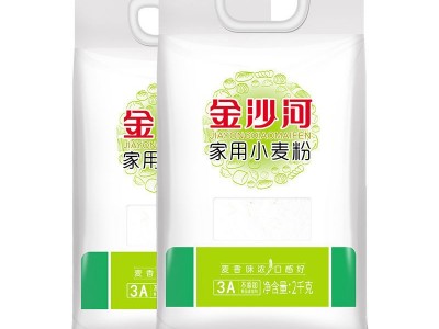 金沙河家用小麦粉2kg白面馒头粉包子饺子粉烘焙原料油条中筋面粉图4