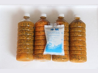 新鲜百香果酱鸡蛋果酱果汁果肉原汁原浆奶茶店专用 8斤包邮批发图3