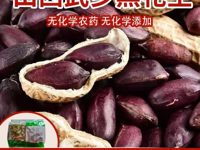 加工定制武乡黑花生带壳熟花生农产品花生125克*5袋黑花生图2