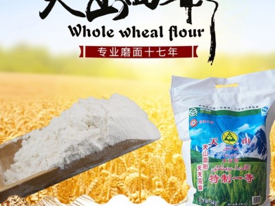 新疆面粉天山面粉特质一等25kg/50斤中筋小麦粉 批发图3