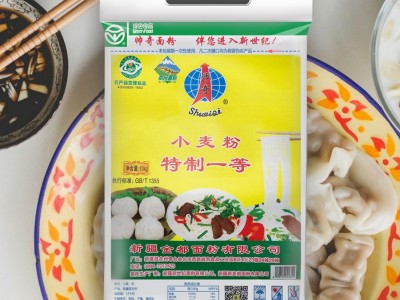 新疆帅奇牌面粉10KG奇台小麦粉拉面拉条子粉馒头粉20斤厂家直销图1