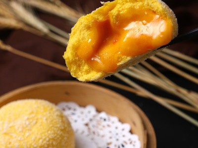 爆汁雪山大流沙包6个装茶楼早餐店港式点心 广式冷冻食品480g/6个图1