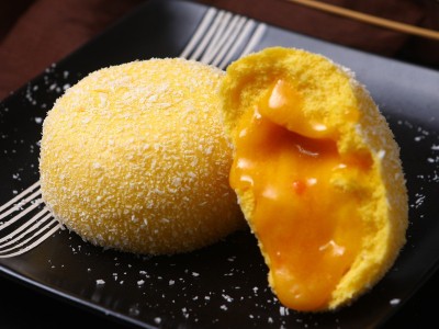 爆汁雪山大流沙包6个装茶楼早餐店港式点心 广式冷冻食品480g/6个图3