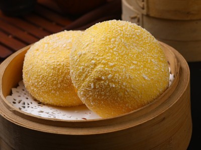 爆汁雪山大流沙包6个装茶楼早餐店港式点心 广式冷冻食品480g/6个图4