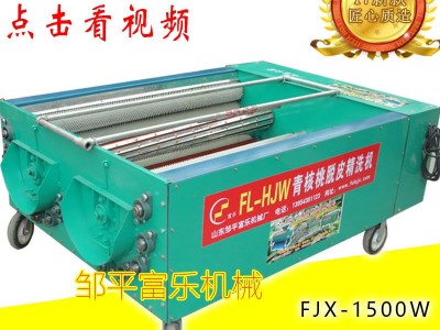 小型干核桃脱皮机 青核桃去皮清洗机 富乐 核桃去青皮机图3