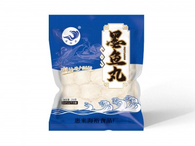 深海墨鱼丸250g潮汕特产墨鱼丸子火锅食材烧烤豆捞食材休闲食品图5