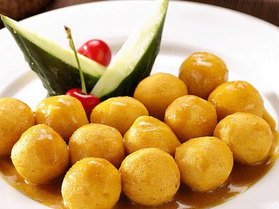 广东真美食品即食鱼丸 咖喱鱼蛋网红休闲零食丸子鱼蛋批发代发图3