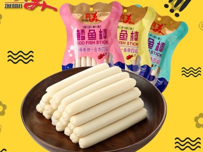 广东真美食品芝士鳕鱼肠即食香肠90g 网红零食休闲肉类零食批发图4