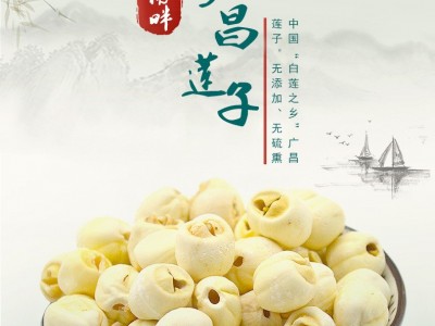广昌莲子通心白莲干货散装批发 莲子百合银耳莲子羹配料直供图4