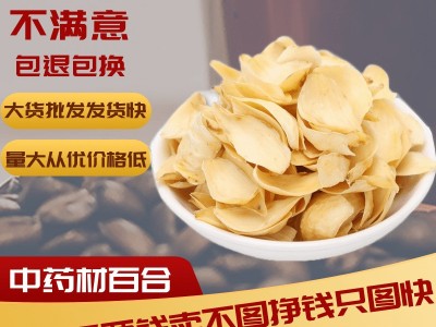 龙山百合 甜百合中药材大货批发产地直供干百合药食同源大片百合图2
