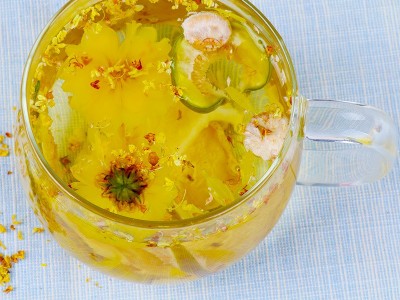 好怡雪梨桂花茶罗汉果茶无花果菊花茶百合干冰糖雪梨茶叶批发代发图4