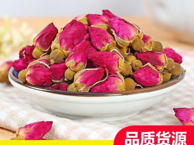 批发山东平阴玫瑰花茶 散装重瓣红玫瑰花瓣花冠王花草茶厂家图1
