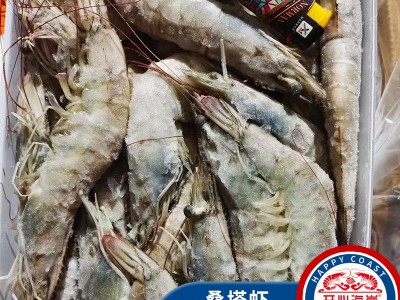 批发冷冻鲜活海鲜水产桑塔虾 速冻海虾整箱冷冻水产桑塔虾图2