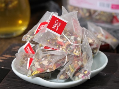 蕙润堂十八味女神茶50包250g袋泡茶三角包水果茶源头厂家直播代发图2
