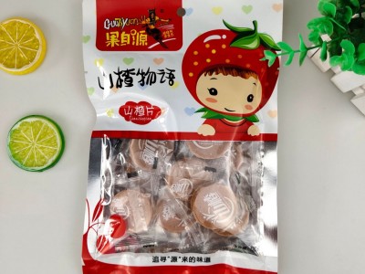 果自源120g山楂片枕式圆片厂家批发微商代加工果干蜜饯零食图1