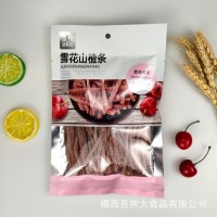 果自源138g雪花山楂条厂家批发微商代加工果干蜜饯休闲零食