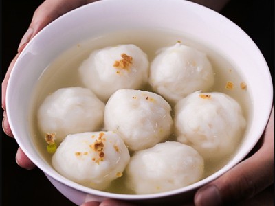 美味质潮汕手工墨鱼丸 墨斗丸花枝丸500g 关东煮火锅烧烤食材丸子图2