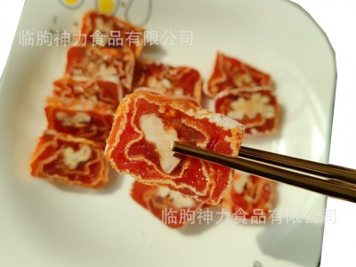 柿卷 柿饼夹核桃仁切片 柿子卷 山东特产 源头厂家 出口日本韩国图5