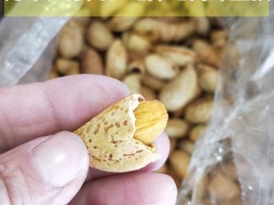 批发巴旦木 NP薄壳巴旦木10斤手剥即开 地摊电商冲量新疆刀果图2