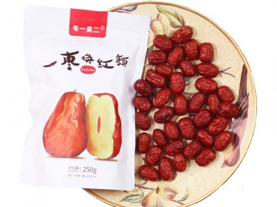 新疆红枣自然吊干免洗若羌灰枣一件代发250g小袋装即食泡水喝图4